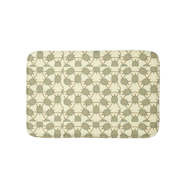 Turtle pattern bathroom mat (Front)