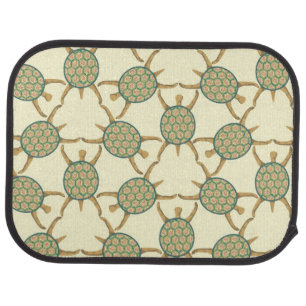 Turtle pattern car floor mat