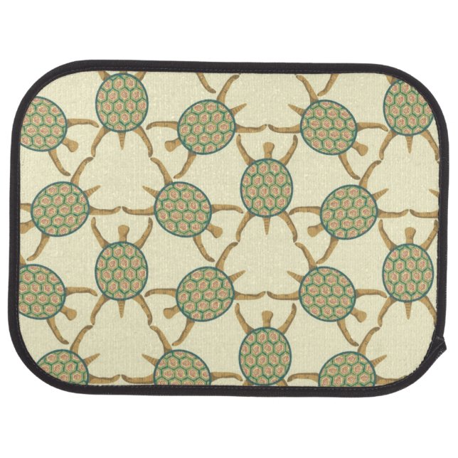 Turtle pattern car floor mat (Rear)