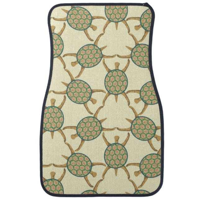 Turtle pattern car mat (Front)