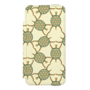 Turtle pattern iPhone SE/5/5s wallet case