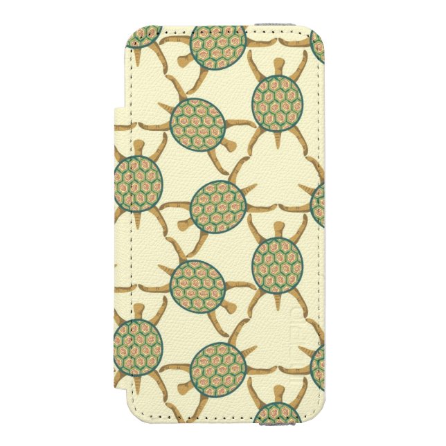 Turtle pattern incipio iPhone wallet case (Folio Front)