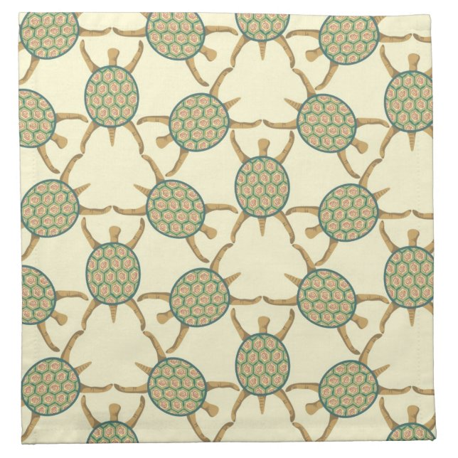 Turtle pattern napkin (Front)