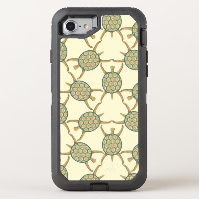 Turtle pattern otterbox iPhone case (Back)