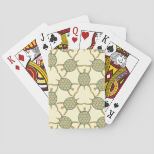 Turtle pattern poker cards