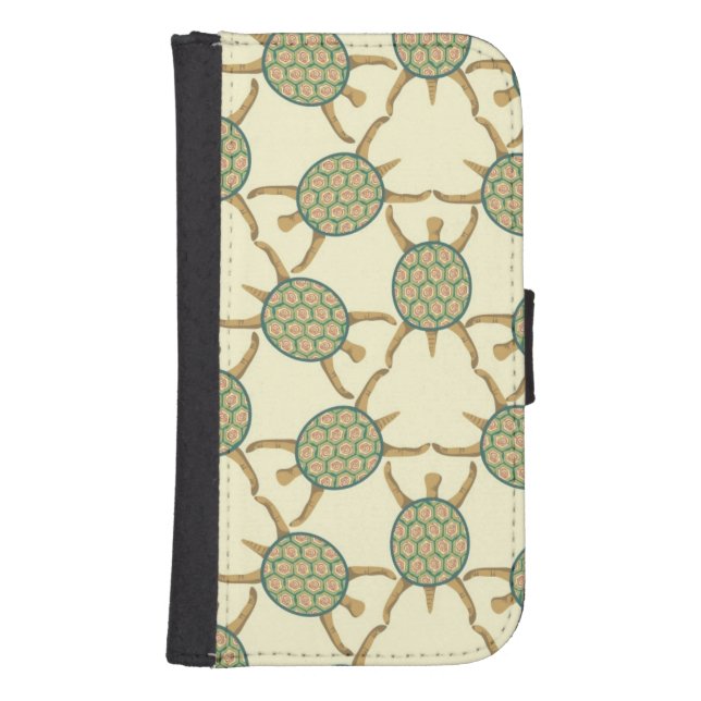Turtle pattern samsung galaxy wallet case (Front)