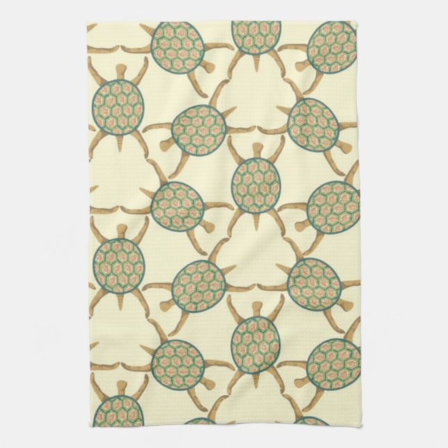 Turtle pattern towel (Vertical)