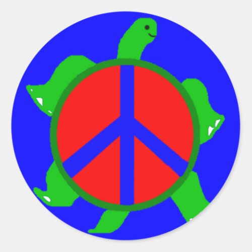 Turtle Peace Stickers