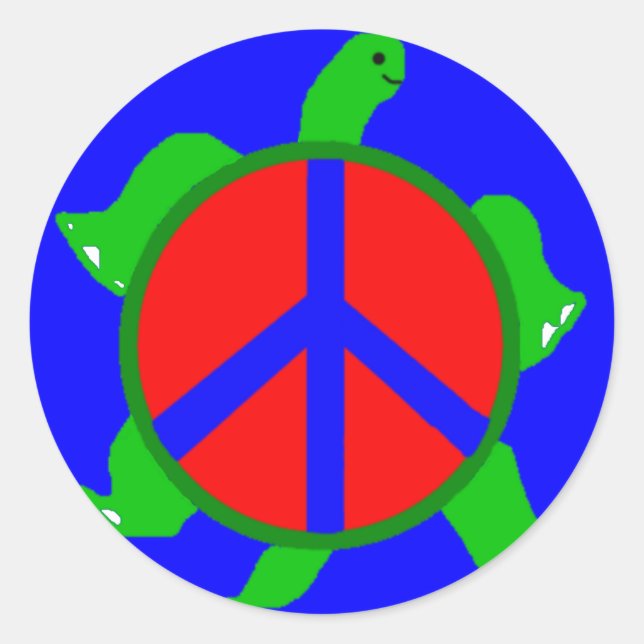 Turtle Peace Stickers (Front)
