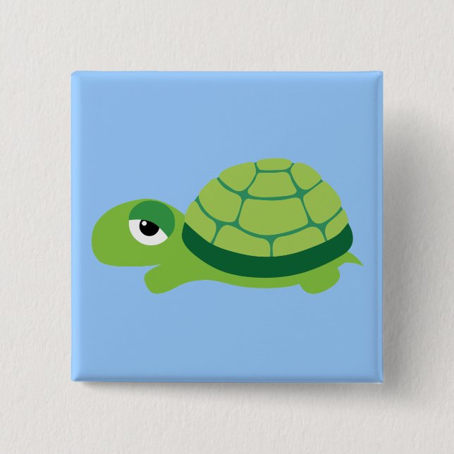 turtle pinback button (Front)