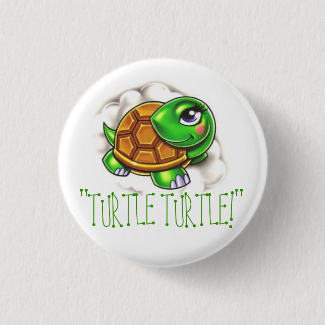turtle pinback button (Front)