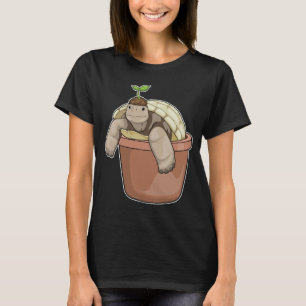 Turtle Plant pot Plant T-Shirt