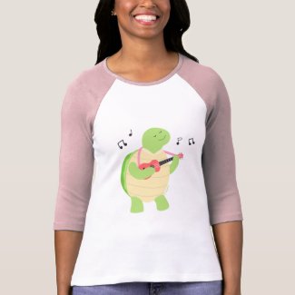 Turtle Playing Ukulele T-Shirt