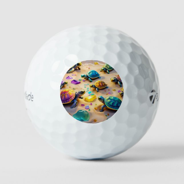 "Turtle Playtime Palooza" Golf Balls (Front)