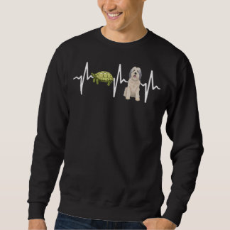 Turtle Polish Lowland Sheepdog Heartbeat Dog Sweatshirt