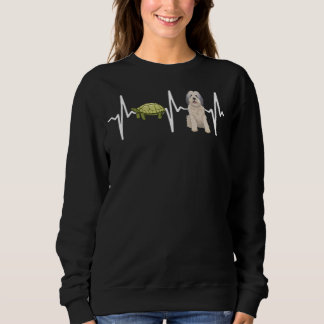 Turtle Polish Lowland Sheepdog Heartbeat Dog Sweatshirt