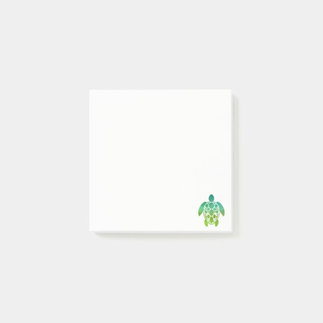 Turtle Post-it - Green Notes (Front)