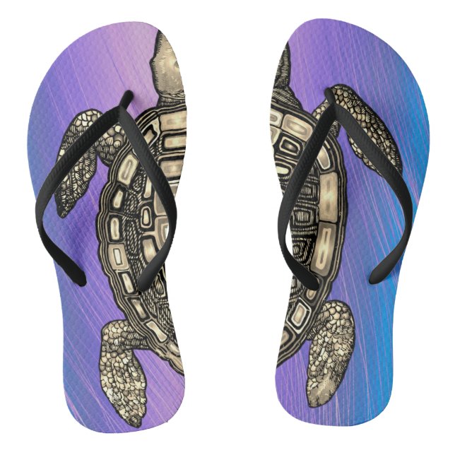 Turtle power flip flops (Footbed)