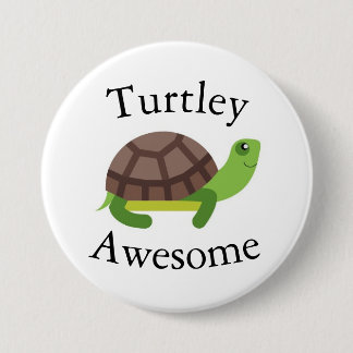 Turtle Pun Badge Pinback Button