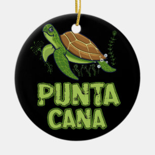 Turtle Punta Cana Dominican Republic Souvenir Ceramic Ornament