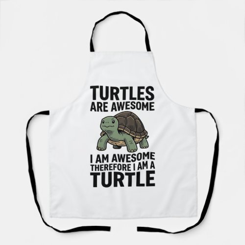 Turtle Quote Vintage Engraving Vector T-Shirt Desi Apron