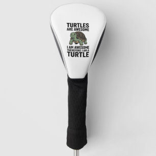Turtle Quote Vintage Engraving Vector T-Shirt Desi Golf Head Cover