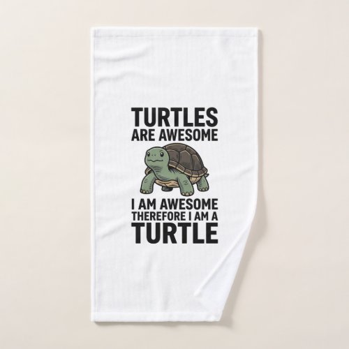 Turtle Quote Vintage Engraving Vector T-Shirt Desi Hand Towel