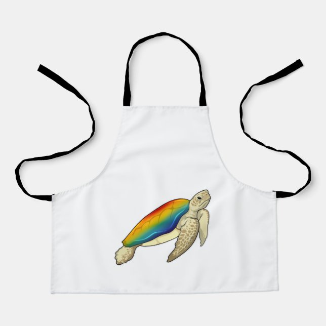 Turtle Rainbow Apron (Front)