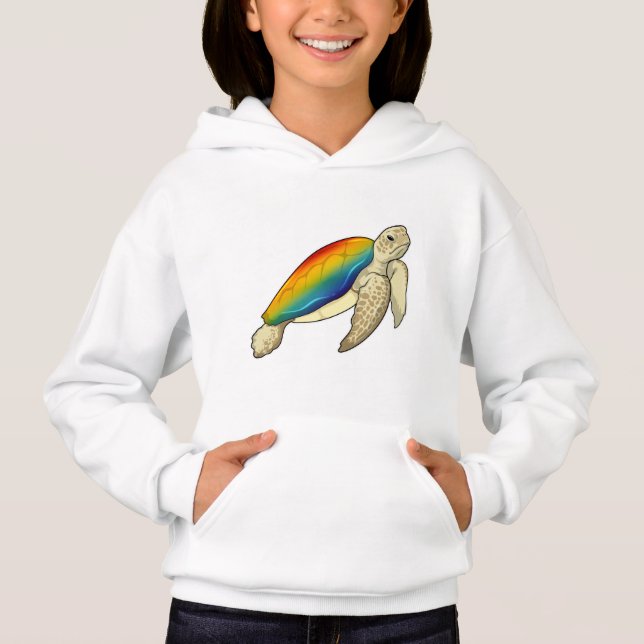 Turtle Rainbow Hoodie (Front)