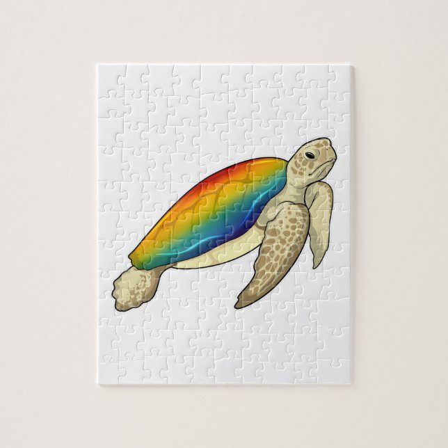 Turtle Rainbow Jigsaw Puzzle (Vertical)