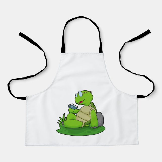 Turtle Reading Book Apron (Front)