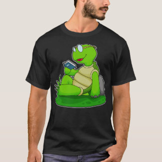 Turtle Reading Book T-Shirt