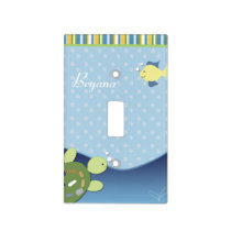 Turtle Reef Ocean Nursery Room Light Switch Cover