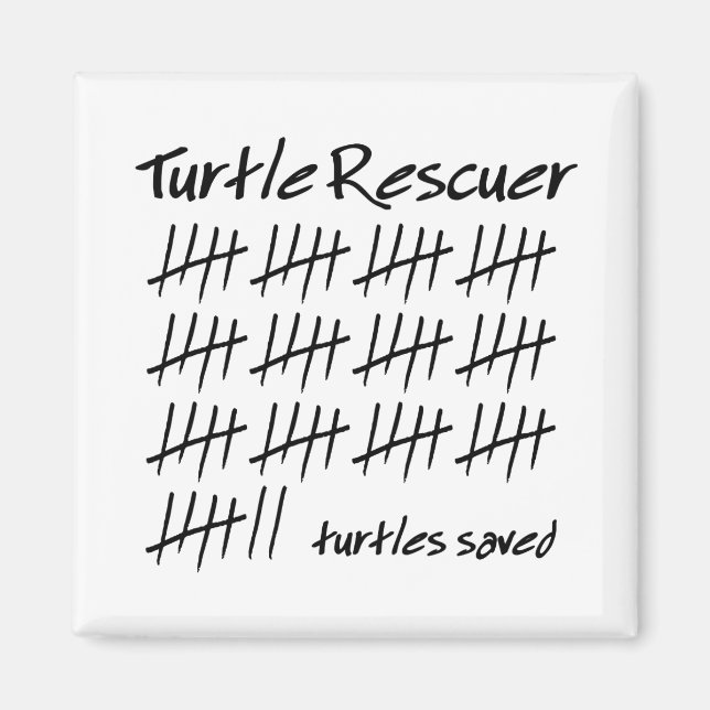 Turtle Rescuer Magnet (Front)