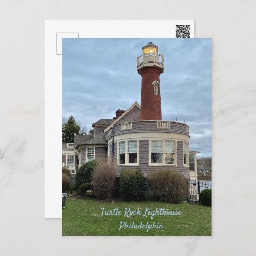 Turtle Rock Lighthouse Philadelphia Postcard
