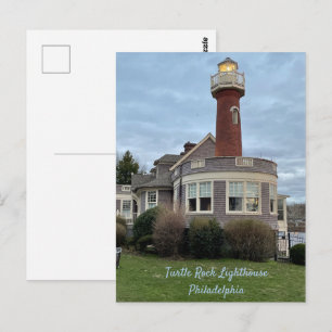 Turtle Rock Lighthouse Philadelphia Postcard