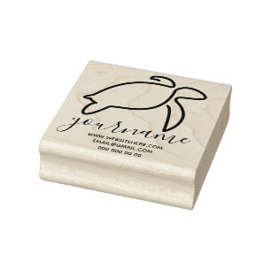 Turtle Rubber Stamp