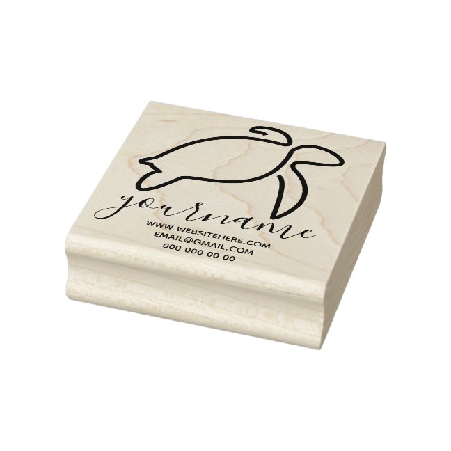 Turtle Rubber Stamp