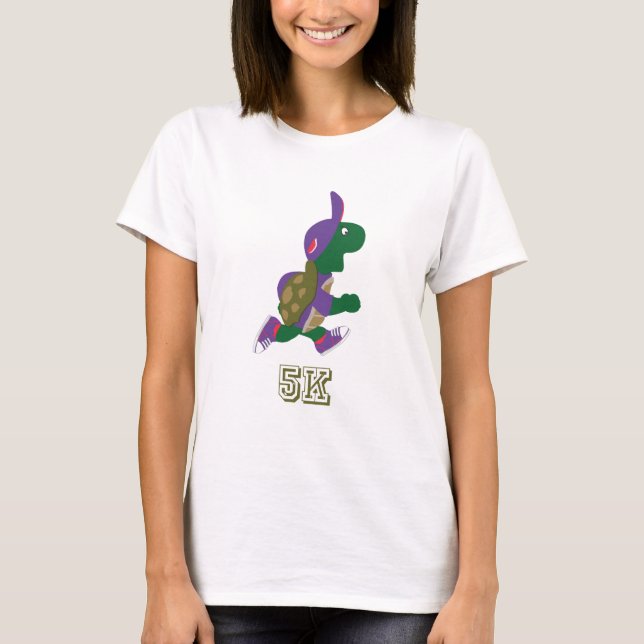 Turtle Runner 5K - Purple T-Shirt (Front)