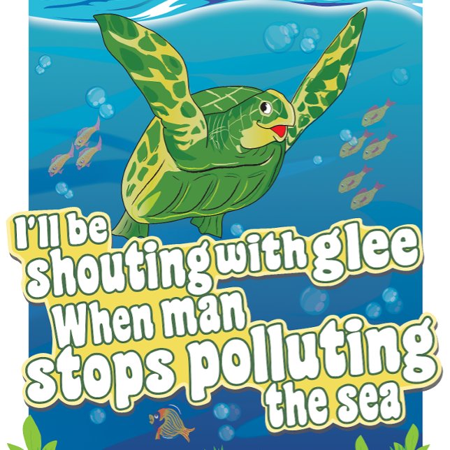 Turtle says... 'I'll Be Shouting In Glee'  Throw Pillow (Creator Uploaded)