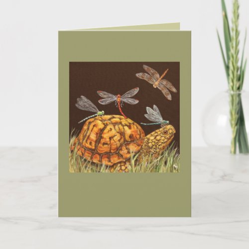 Turtle School bus card
