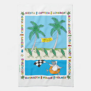 Turtle Season Kitchen Towel