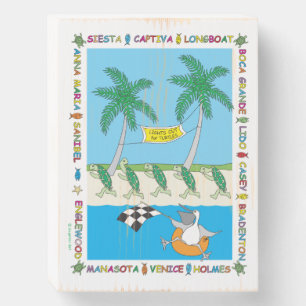 Turtle Season Wooden Box Sign