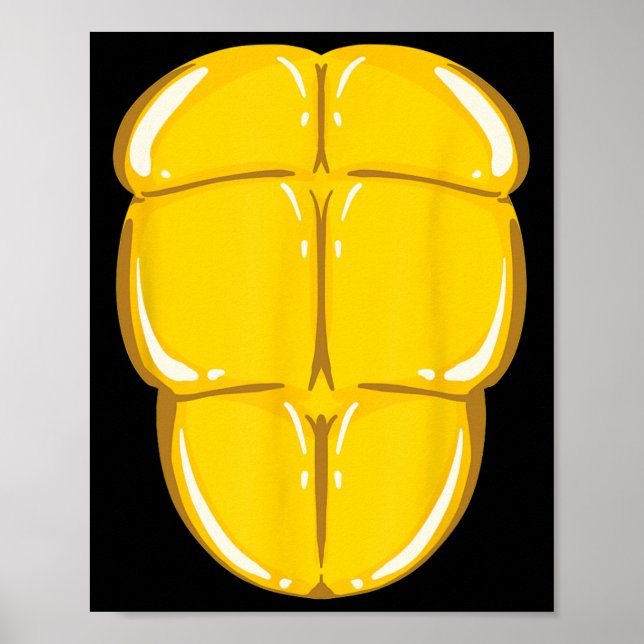 Turtle Shell Cute Tortoise Costume Funny Halloween Poster (Front)