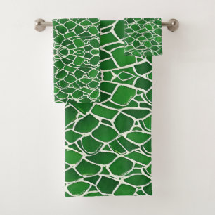 Turtle Shell Pattern Bath Towel Set
