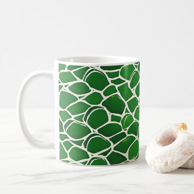 Turtle Shell Pattern Coffee Mug (With Donut)