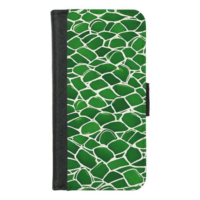 Turtle Shell Pattern iPhone Wallet Case (Front)