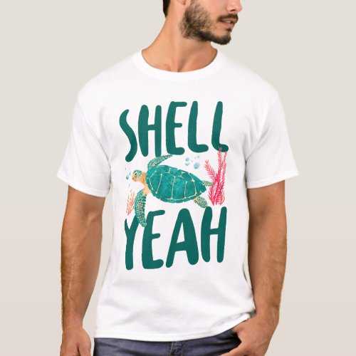 Turtle Shell Yeah Pun T_Shirt