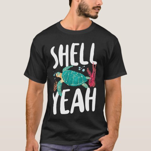 Turtle Shell Yeah Pun T_Shirt