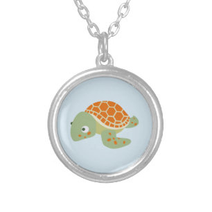 Turtle Silver Plated Necklace